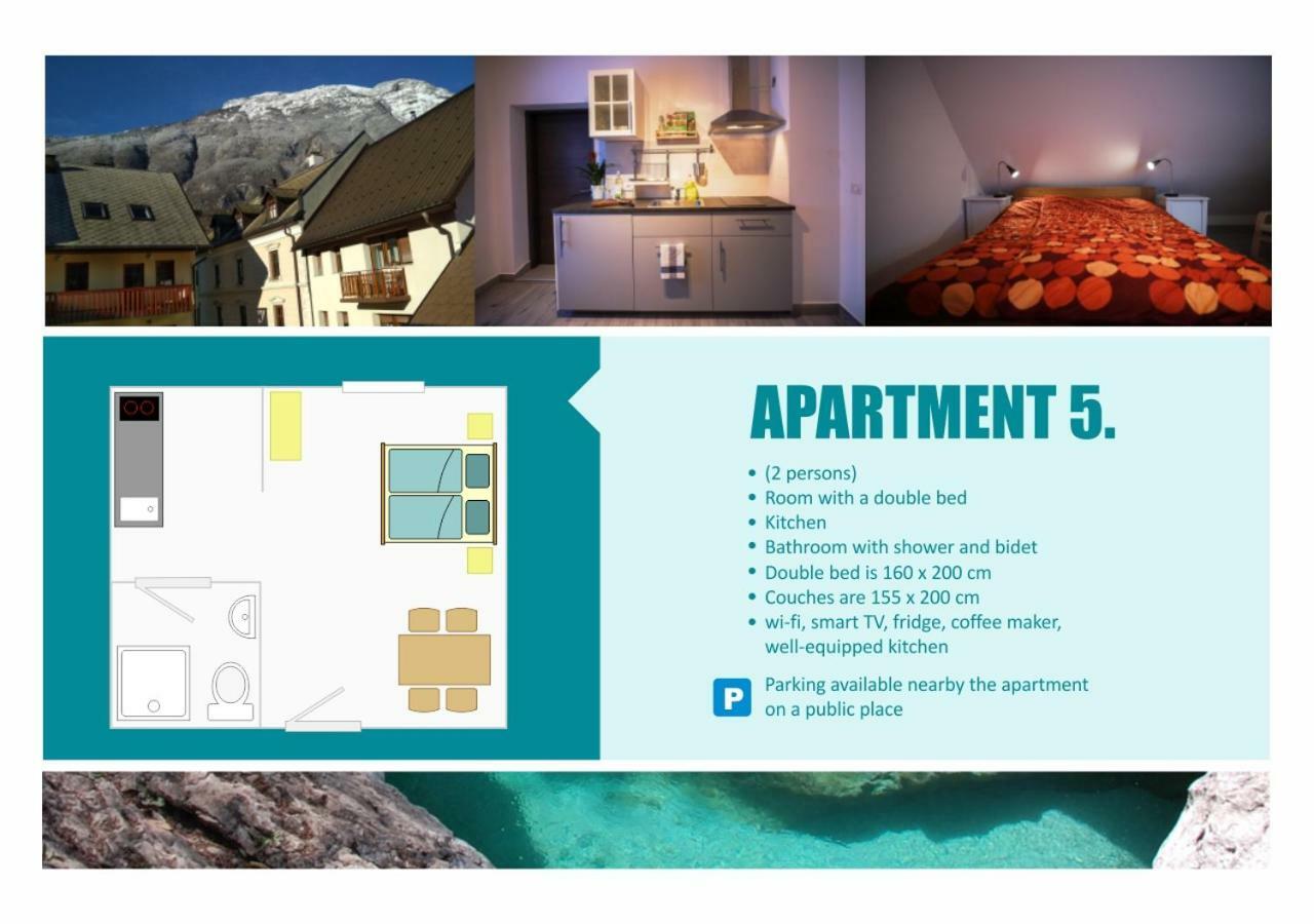 Tiptop Apartment & Outdoor Activities Bovec Esterno foto